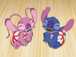 Stitch Meets High School Musical - Stitch and Angel laugh