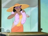 Teen Lilo in fashionable clothes