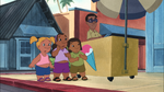 Lilo & Stitch The Series - Slick - Mertle's posse and Luki stunned by Mertle's gluttony