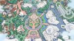 Tokyo Disneyland as seen from above