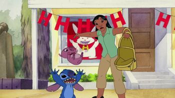 Lilo & Stitch The Series - Skip - An adult Lilo drops Skip as she and Stitch are confronted by the police