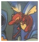 A different-looking red version of the winged experiment from the aforementioned bonus feature game as seen in the Disney Adventures comics.
