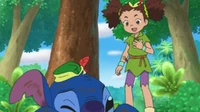 Yuna dressed as Peter Pan