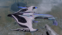 Activating the  extends warbird's nacelles and reveals frontal heavy cannons