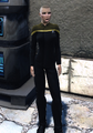 Commander Viala erklärt die Ziele für die Offiziere der Sternenflotte