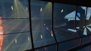 The powerless  in the Tholian asteroid base.