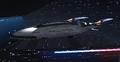 An Odyssey class Dreadnought visible from Starship Requisitions