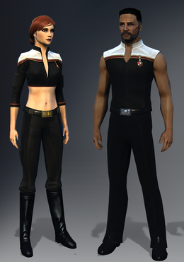 star trek online uniforms midriff