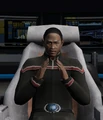 Commanding U.S.S. Voyager.