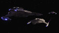 The initial release photos, with Jem'Hadar Attack Ships.