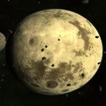 t'Rllaillieu, the system's first moon (old model).