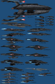 Size chart of playable and non-playable new build Starfleet ships from pre-2409 STO.