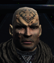 D'Vex after being rescued from the Elachi