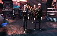 Fighting off Borg on board the Khitomer