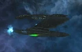 Damaged after battling the Borg.