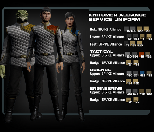 Alliance Khitomer Crew Uniform Colors