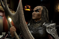 Grilka receives the Sword of Kahless from Quark