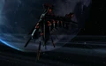 The Fek'Ihri battleship in orbit over Boreth.