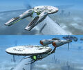 Kelvin Timeline Heavy Command Cruiser with Borg set