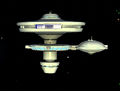 The station, as seen in the 23rd Century Sector Space