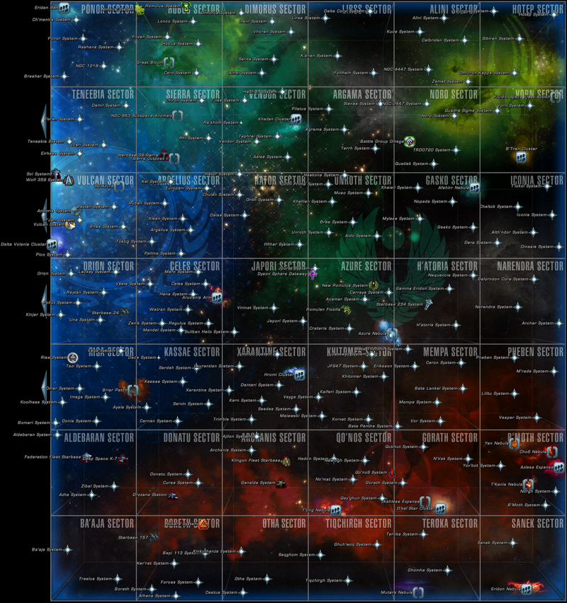 Map of the Beta Quadrant