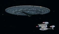 Galaxy-class Dreadnought with separated saucer section