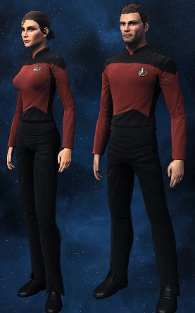 star trek generations uniforms