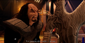 Martok hands the Sword of Kahless to L'Rell before retreating.