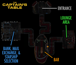 Captain's Table map