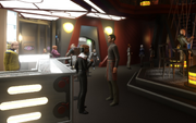 Nog and Odo in Quark's bar