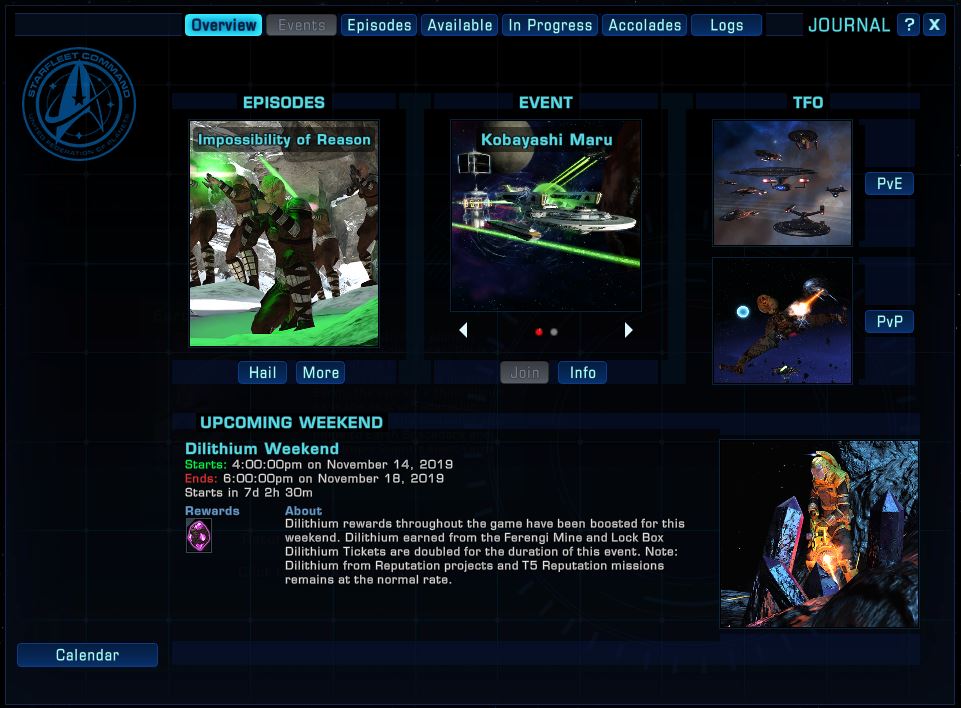 Calendar event Official Star Trek Online Wiki