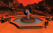 The Spock statue on Vulcan