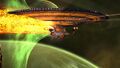 Venture-type dreadnought firing Phaser Spinal Lance