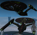 Kelvin Timeline Intel Dreadnought Cruiser with Borg set