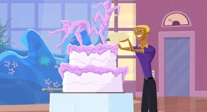 Wow, how did he make that so fast? Maybe because this is a cartoon?