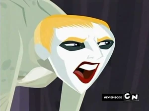 Baumer with his makeup