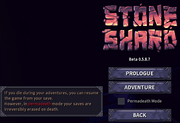 New Game screen