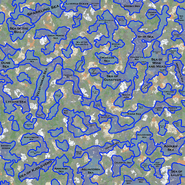 Map of Eldham's seas and oceans.