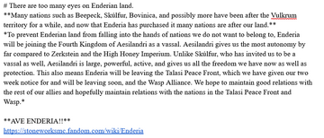 Enderia Joins Aesirlandri