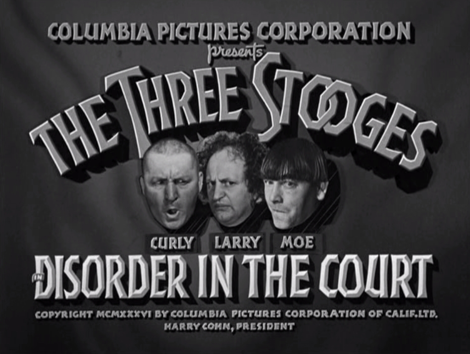 Disorder in the Court is the fifteenth Three Stooges short subject from Col...