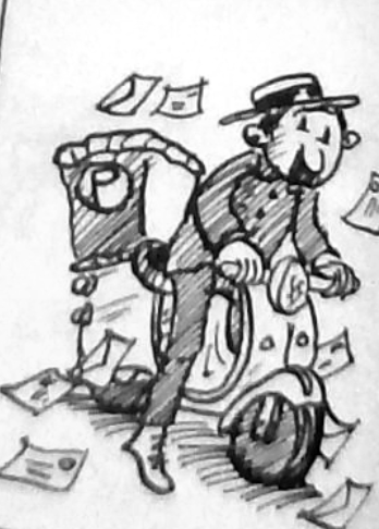 Premium Vector  Illustration of postman character set