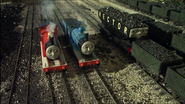 Edward, James, and Hector at the Coaling Plant