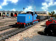 Edward shunting Troublesome Trucks