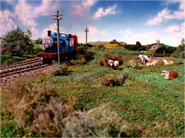 Edward and James passing The Cow Field