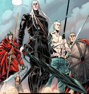 Prince Corum, Elric of Melniboné, Eric Beck, and Dorian Hawkmoon