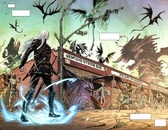 Elric arrives at the Raped Planet