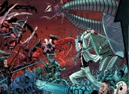 Garrison Bow fighting the forces of Chaos with his White Sword