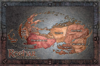 Map Of Roshar Urithiru Silver Kingdoms | Stormlight Archive Wiki | Fandom