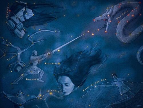 The Cosmere Constellation Map  Artwork by 