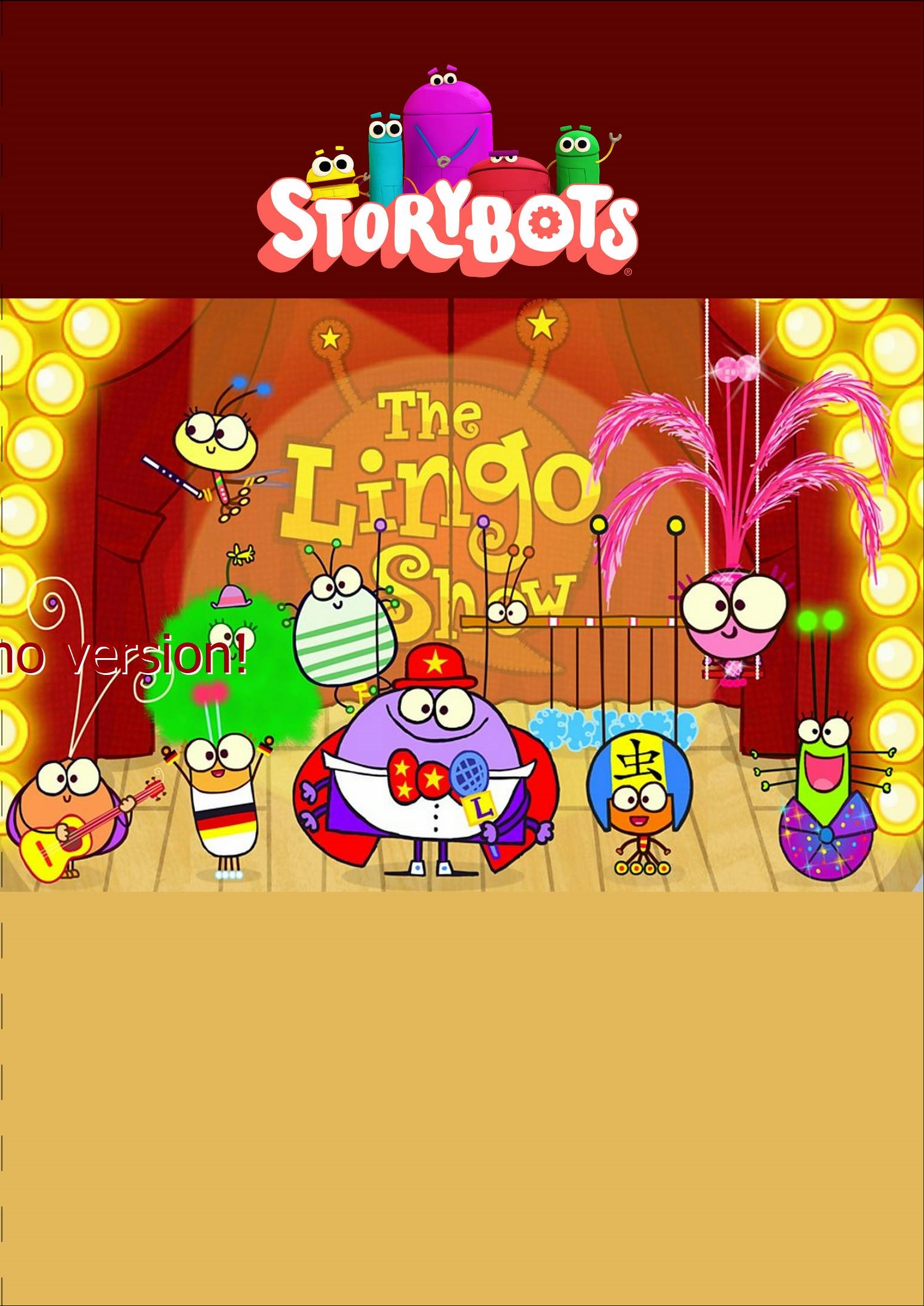 The Lingo Show | StoryBots (Google Sites) Wiki | Fandom